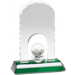 Glass Golf Trophy 5"1/4