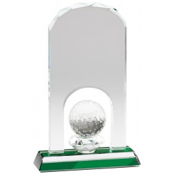 Glass Golf Trophy 6"1/2