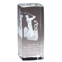 Crystal Golf Award 4"1/2